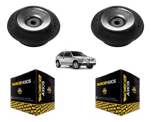 Kit X2 Cazoletas Delanteras Vw Gol Power C/ Rodamiento Axios 0