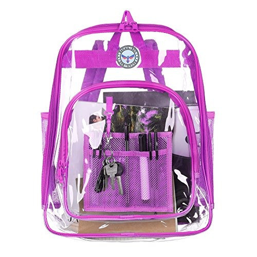 Bagail Clear See Through Mochila Heavy Duty Transparent Dayp 0