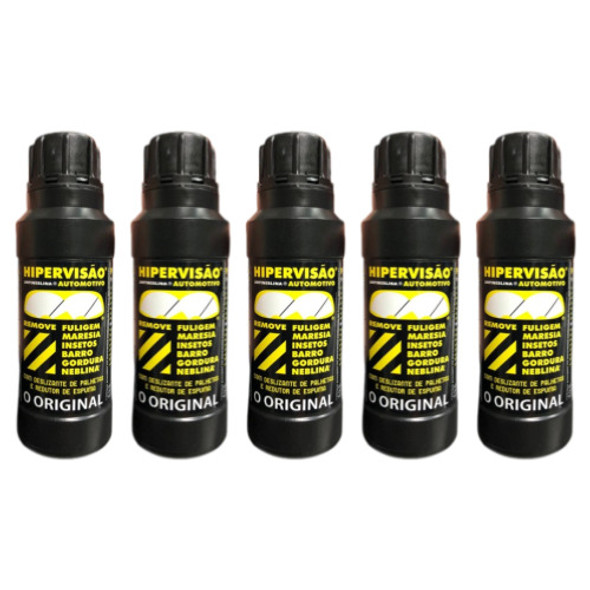 Kit 5un Hipervisão Antineblina Parabrisa Automotivo 120ml 0