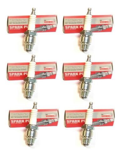 Pack De 6 Bujías Originales Para Yamaha 200hp 2t Carburados 0