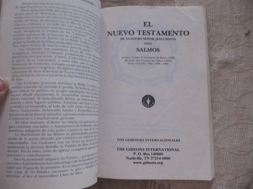 El Nuevo Testamento Con Salmos 1