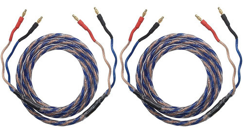 Cable De Parlante Hifi 6n Ofc Kk Cable Bs-sk Banana De 3 Mt 0