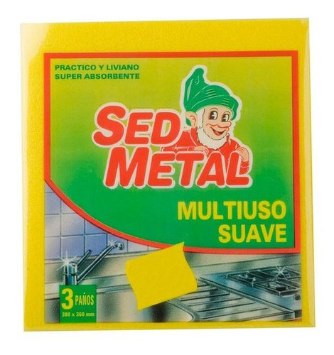 Pack X 24 Unid Paño  Multsuav 3 Un Sed Metal Trapos Pro 0