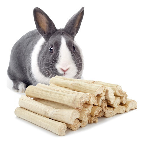 Juguete De Bambú Para Conejos Y Otros Pequeños Animales 0