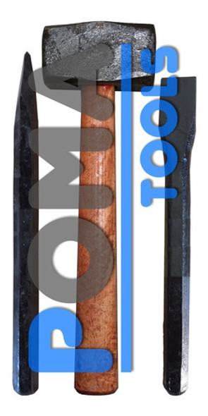 Kit Maza Albañil 750 Grs + Cortafierro + Punta 19x250 Mm Lzl 0 Kit Maza Albañil 750 Grs + Cortafierro + Punta 19x250 Mm Lzl 0