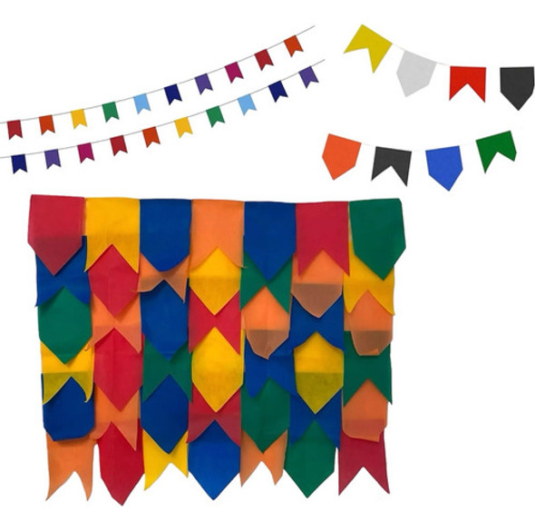 30 Metros De Bandeirinhas Festa Junina Alta Qualidade Tnt 0