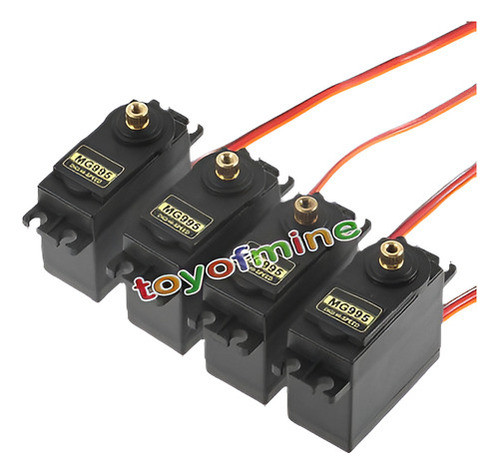 4 Pc Mg995 De Alta Velocidad Par Metal Gear Servo Rc Avión C 1