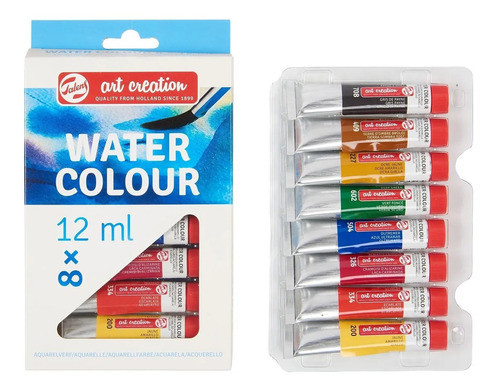 Set De Acuarelas Royal Talens X8 + 10 Pinceles 1