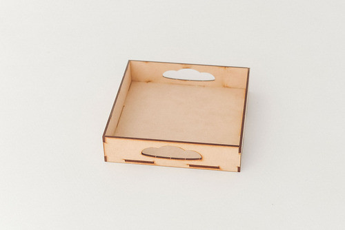 Bandeja Fibrofacil Desayuno Lisa/felizdía 18x18 X4u Armadas 1