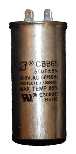 Capacitor Tablero Rotorpump 3 H.p- 1*220volt- 55 Mf 0