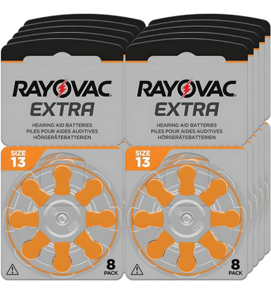 Pilas Audifono 13 Rayovac Extra Pr48 Pack X 80 Unidades C 1