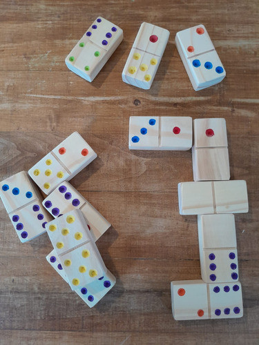 Dominó De Madera Infantil! Tamaño Grande 1