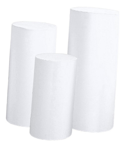 3 Tampas Do Plinto Do Cilindro Dos Pces, Tampas Da Branco 0
