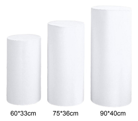 3 Tampas Do Plinto Do Cilindro Dos Pces, Tampas Da Branco 1