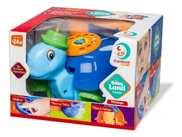 Tortuga Didáctica De Arrastre Con Teléfono. Azul. Mpuy 0