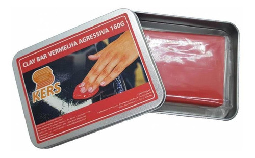 Clay Bar Vermelho Agressivo (removedor De Contaminantes) 160 0