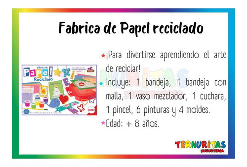 Fabrica De Papel Reciclado Antex Juego Con Mis Manos Niños 1