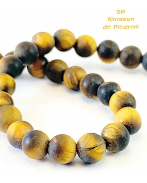 Perlas Piedra Ojo De Tigre En Mate 6mm 0 Perlas Piedra Ojo De Tigre En Mate 6mm 0