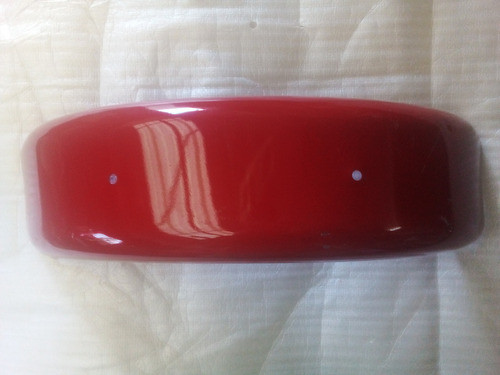 Guardabarro Trasero Metal Rojo Zanella Tricargo 1