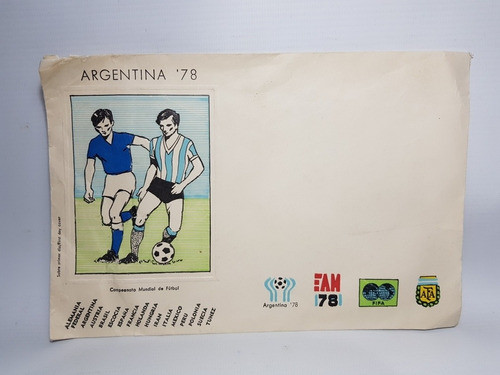 Mundial 78 Sobre Oficial Tarjetas Postales X2 S/c Mag 56206 1