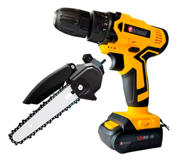 Kit 2 Em 1 Parafusadeira + Motoserra Adaptador 6 Polegadas 0