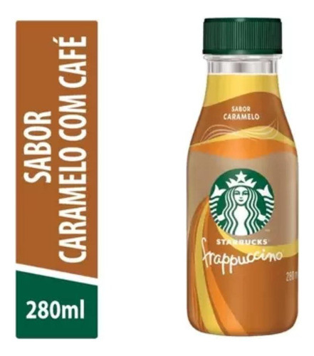 Bebida Láctea Starbucks Frappuccino Caramelo 280ml- Kit C/ 3 0