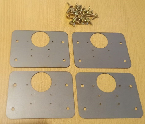 4 Reparación Universal Bisagra Cazoleta 35mm Acero Esp0.90mm 0
