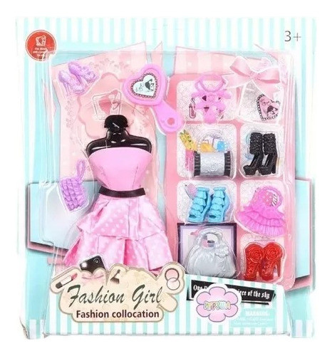 Ropa Para Muñecas  Set De Vestimenta Ropita Com Accesorios 1