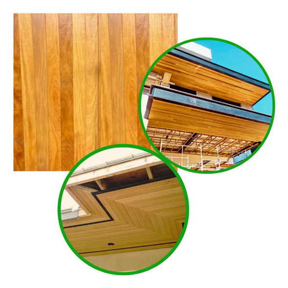 Forro De Madeira Garapa Extra 10cm Peças De 71cm - 1m2 0 Forro De Madeira Garapa Extra 10cm Peças De 71cm - 1m2 0