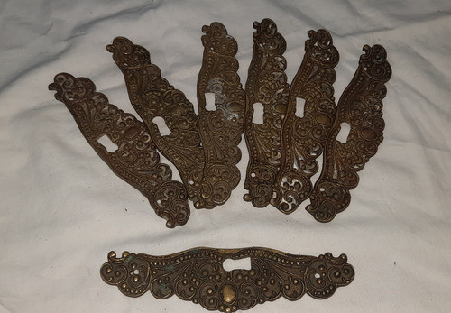 Antiguos  Herrajes Boca Llaves De Bronce Para Muebles 0
