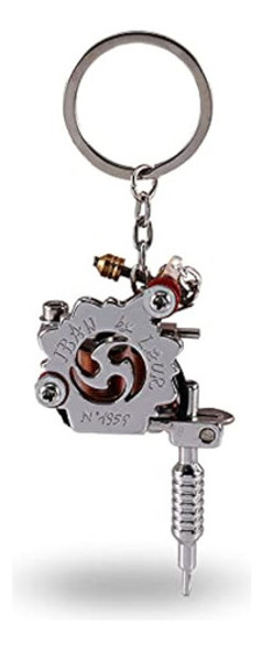 Mini Llaveros Para Máquina De Tatuaje, Modelo De Pistola De 0