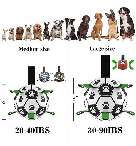 Qdan Cuerdas Para Perros Chirriantes Balones De Fútbol Con C 1