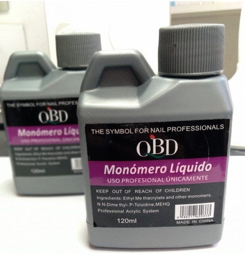 Monómero Acrílico Uñas Esculpidas Acrílicas Qbd 120ml 1
