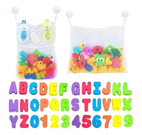 Comfylife 2 X Organizador De Juguetes De Baño De Malla 6 Ga 0