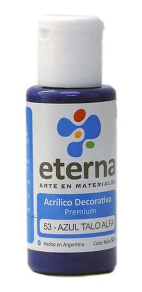 Eterna Acrilico Decorativo 50ml Azul Talo 0