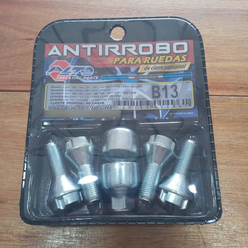 Bulón Rueda Antirrobo Peugeot 5008 Hoggar Llanta Chapa 1