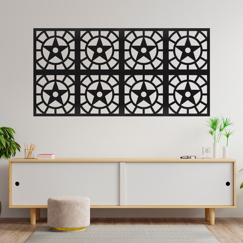 Kit 10 Peças Painel Vazado Cobogó Mdf - Patmos 1