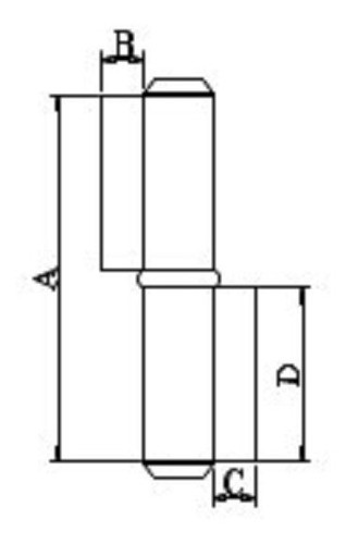 Bisagra Ficha Herrero 80-8 X2 Mm Reversible 24  Unidades 1