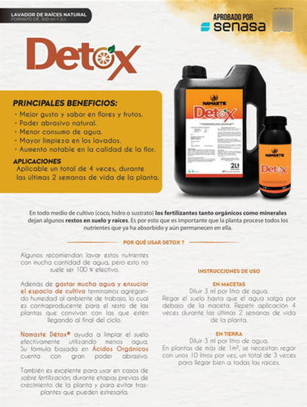 Namaste Flora Booster 500 Ml Con Lavado Raices Detox 500 Ml 1