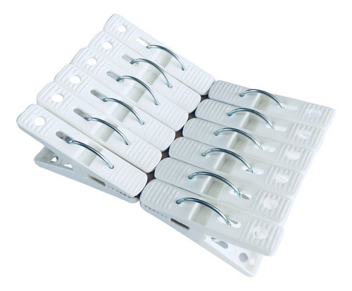 Prendedor De Roupas Em Plástico Branco 120unds 0