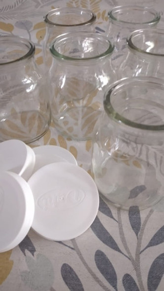 20 Frascos Dahi Con Tapa 1