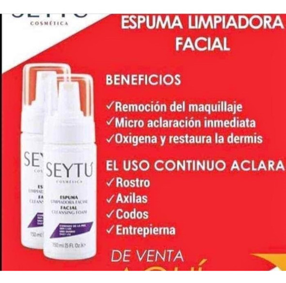 Kit × 2 Seytu Espuma Limpiadora Aclarante 0 Kit × 2 Seytu Espuma Limpiadora Aclarante 0