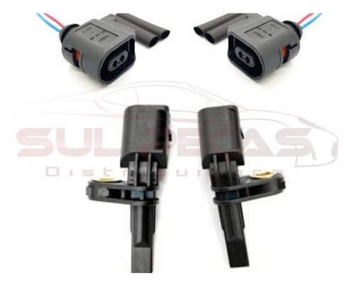 2-sensor Abs Amarok Todas Traseiro Direito Esquerdo + Plugs 0