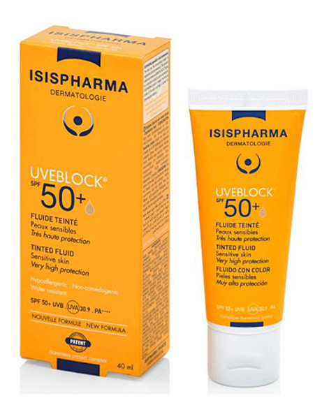 Protector Solar Isispharma Uveblock Spf50 Con Color 0