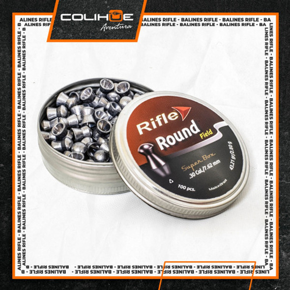 Balines Rifle Round Field Cal .30 / 7.62mm- 43.21gr X100u 1