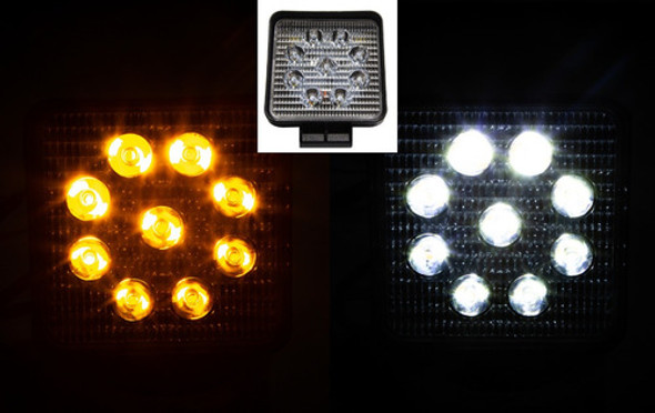 Baliza Faro Led Estrobo Dual Ambar Blanco 27w 12v 24v 1