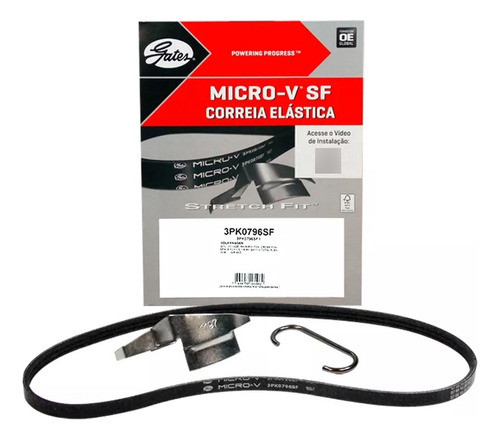 Correa Alternador Vw Volkswagen Gol G5 Fox Suran Aire Acond. 0