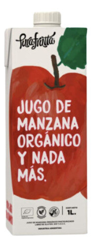 Jugo Exprimido De Manzana Orgánico Pura Frutta Pack 8 X 1 Lt 0