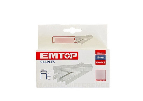 Grapas Para Engrampadora 10mm X 1.2mm 1000 Unidades Emtop 1
