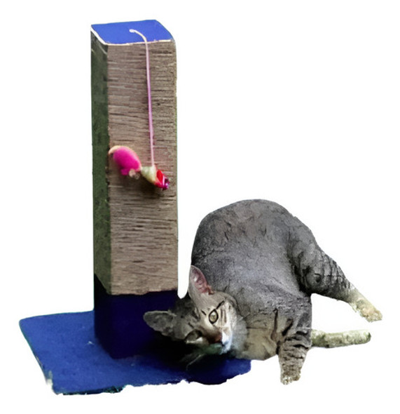 Rascador Para Gatos Torre Cuadrada Alfombra Excelente 50 Cm 0 Rascador Para Gatos Torre Cuadrada Alfombra Excelente 50 Cm 0